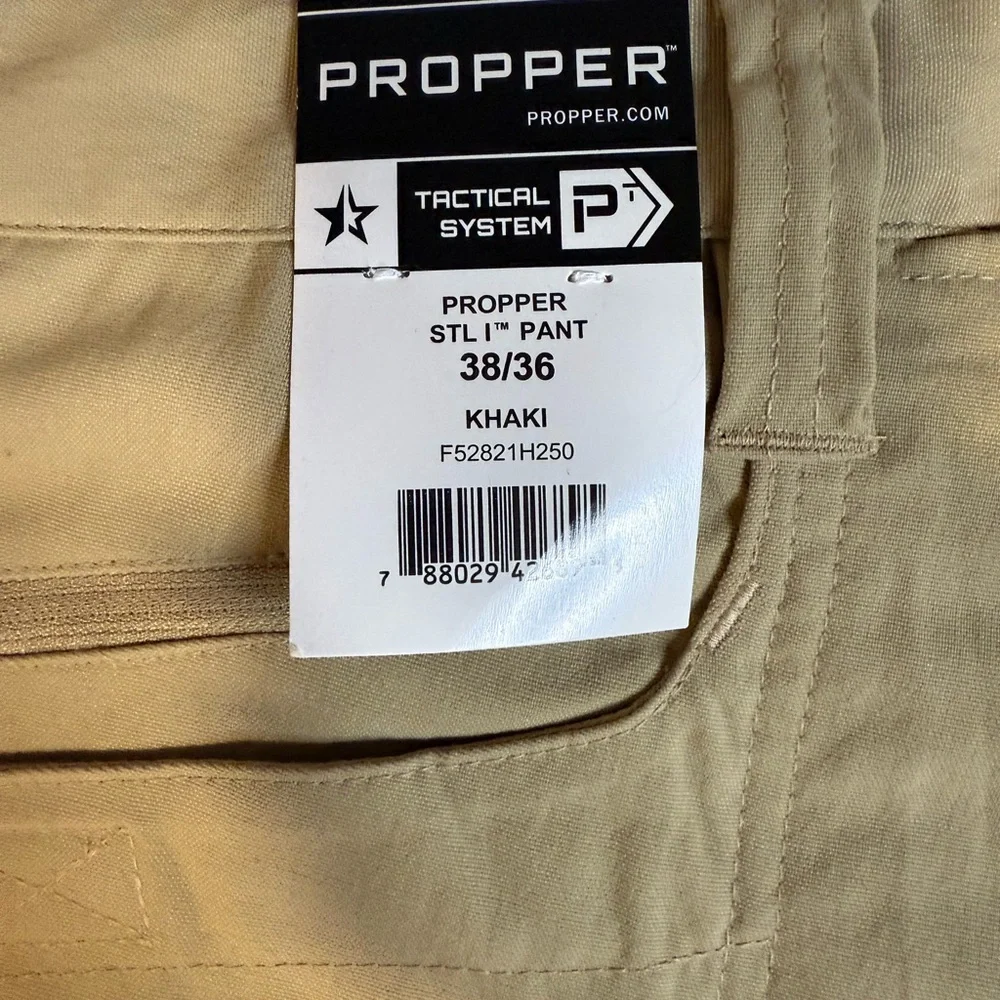 Propper STL Men’s Tactical Pants Khaki Size 38x36 NWT